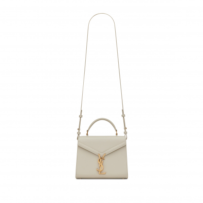 YSL CASSANDRA MEDIUM TOP HANDLE BAG IN SMOOTH LEATHER 5780000SX2W (24.5*20*11.5cm)